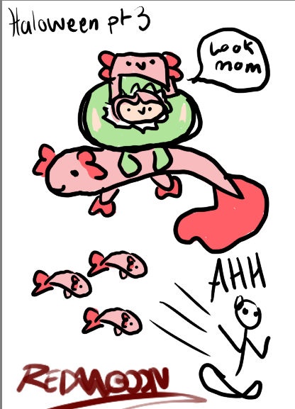 halloween pt3 redmoonfox fanart