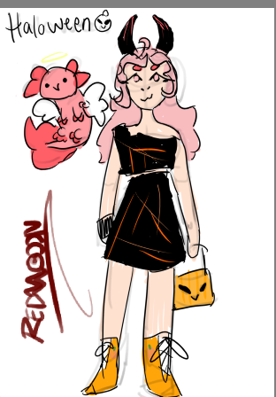 halloween redmoonfox fanart